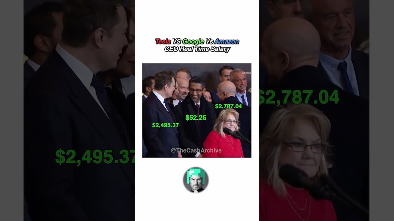Jeff Bezos VS Elon Musk CEO LIVE Salary 🤑💸 #money #salary #usa