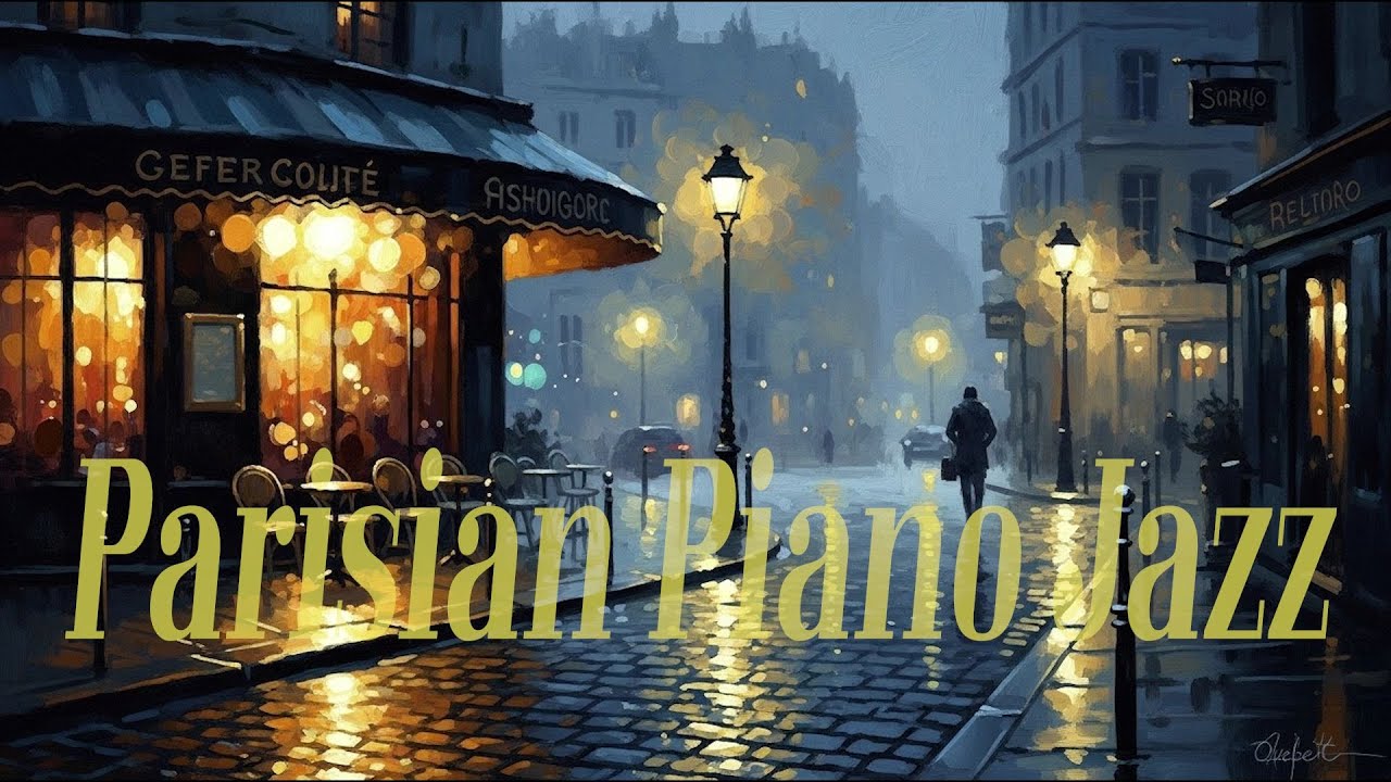 ✨ Midnight Parisian Piano Jazz: Cozy, Cinematic, Romantic (8 Hours) ✨