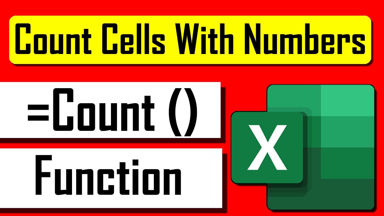 How to Use COUNT Function in Excel