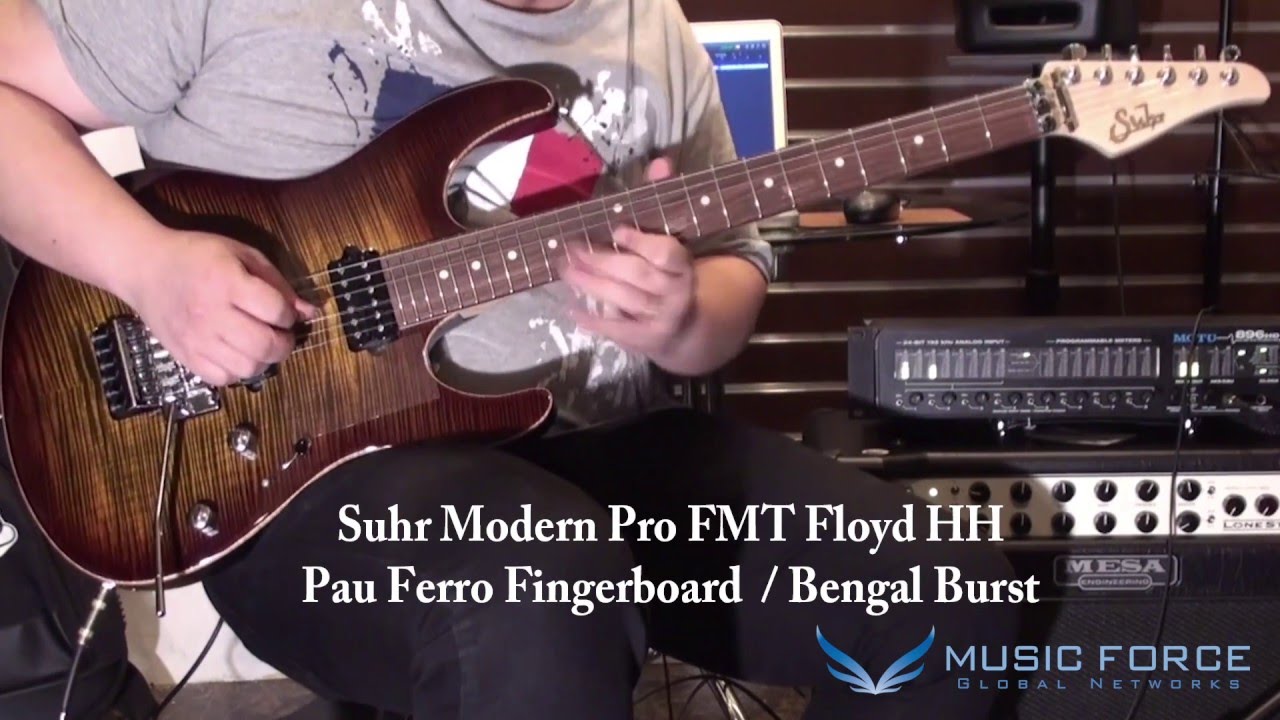 [MusicForce] Suhr Modern Pro HH Floyd Pau Ferro vs Maple Fingerboard - Gain Solo Tone Demo