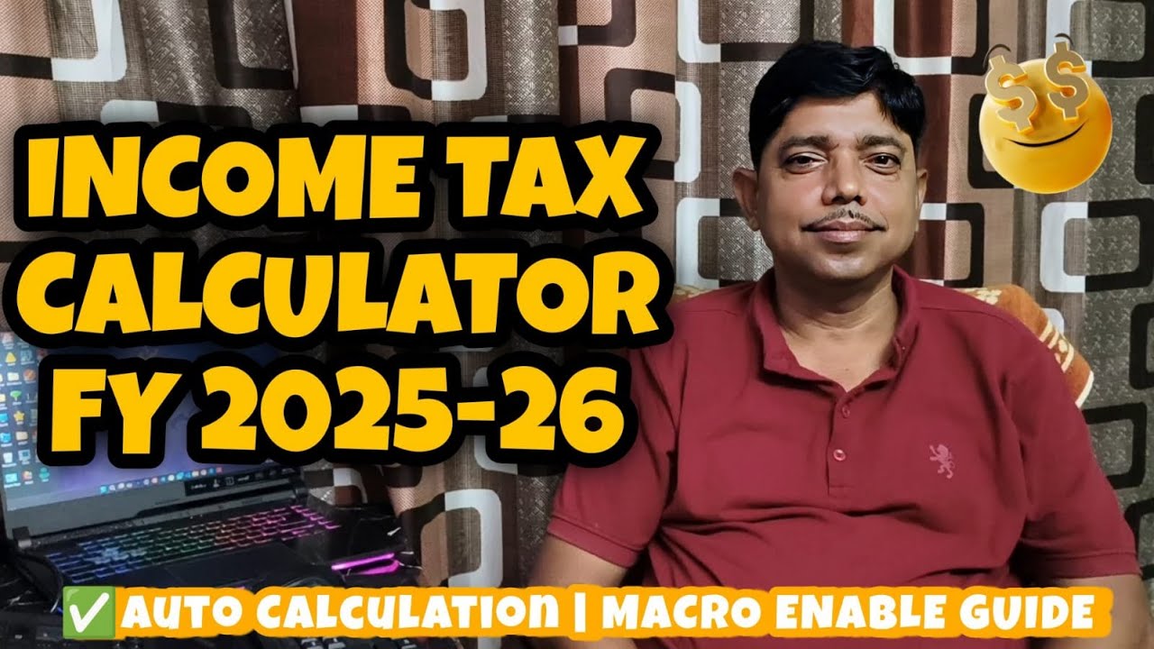 Income Tax Calculator FY 2025-26 for Govt Employees | Excel Tricks & Tax Calculation Software