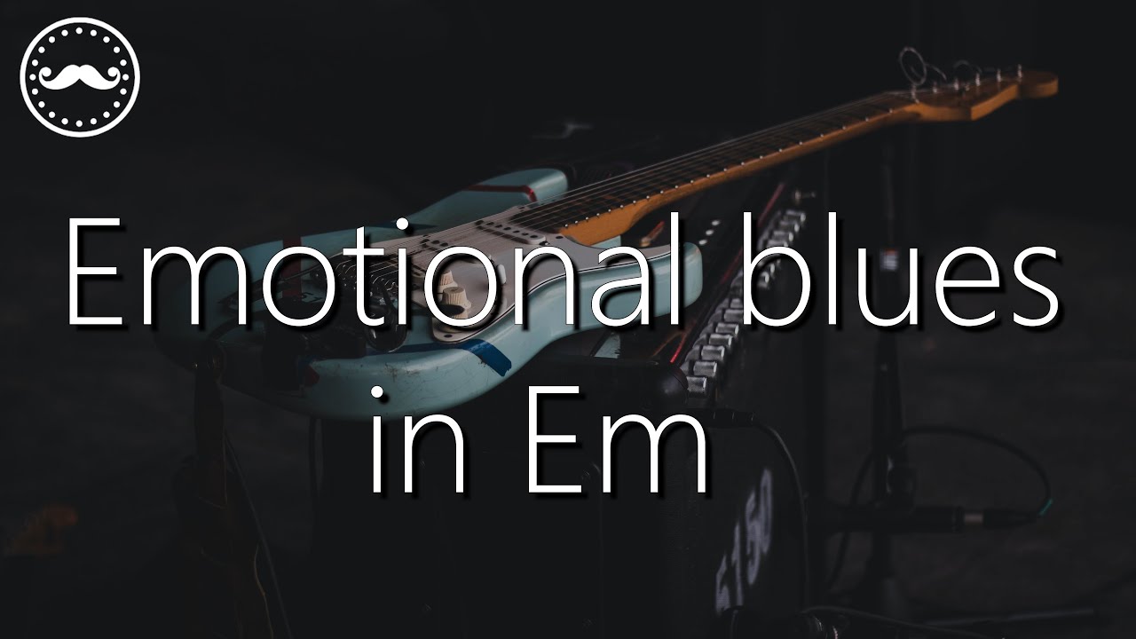 Slow Blues Rock Guitar Backing Track Jam in Em - VB002