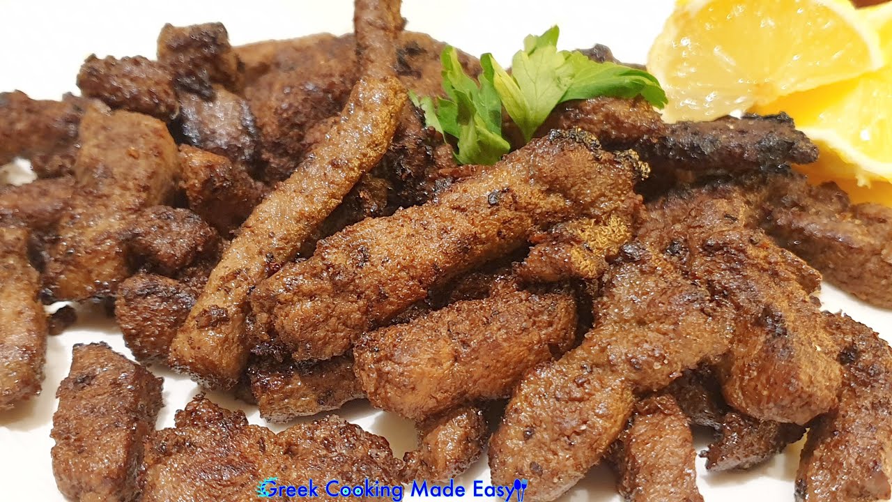 Egyptian, Fried Beef Liver by Elsa - Αιγυπτιακά, Τηγανιτά Μοσχαρίσια Συκωτάκια της Έλσας