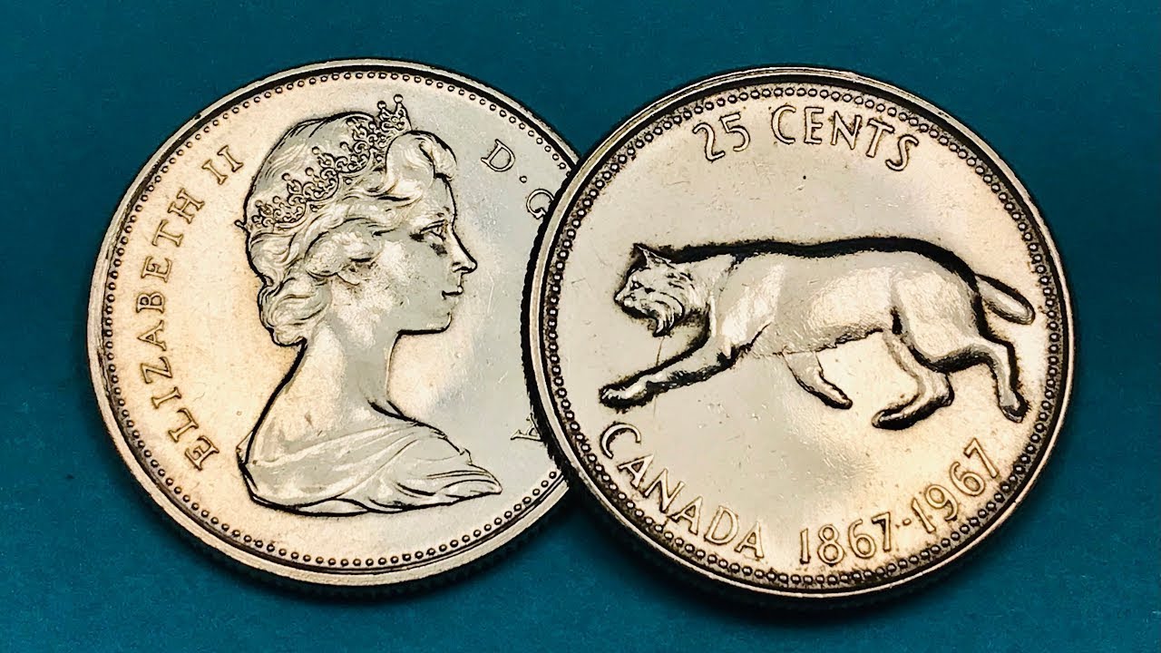 Special 1967 Canada Quarter Bobcat Lynx