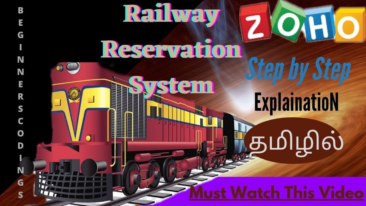 Zoho Round 3 Advanced Programming Question | Railway Ticket Reservation System | Beginners Codings