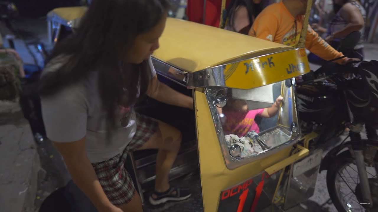 Philippines, tricycle night ride from SM SJDM to DLC Homes 3