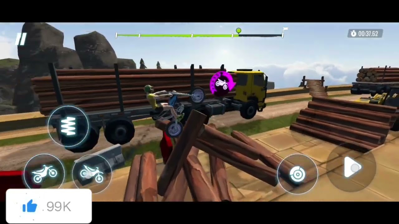 STUNT BIKE 3D GAME ANDROID #VRIAL VIDEO 😎😈