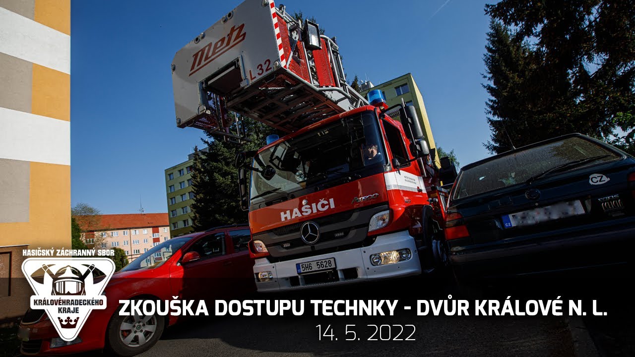 14. 5. 2022 - zkouška průjezdnosti a ustavení techniky Dvůr Králové n. L.