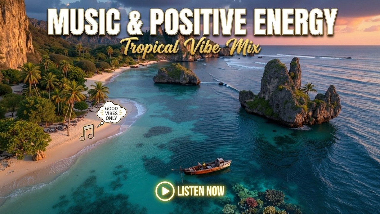 Positive energy deep house lounge ~ tropical vibes chill music for ocean vibes relaxation