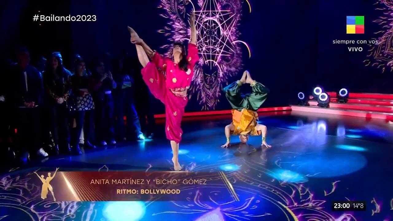 Anita Mart&iacute;nez y el Bicho G&oacute;mez brillaron bailando al ritmo de una danza india