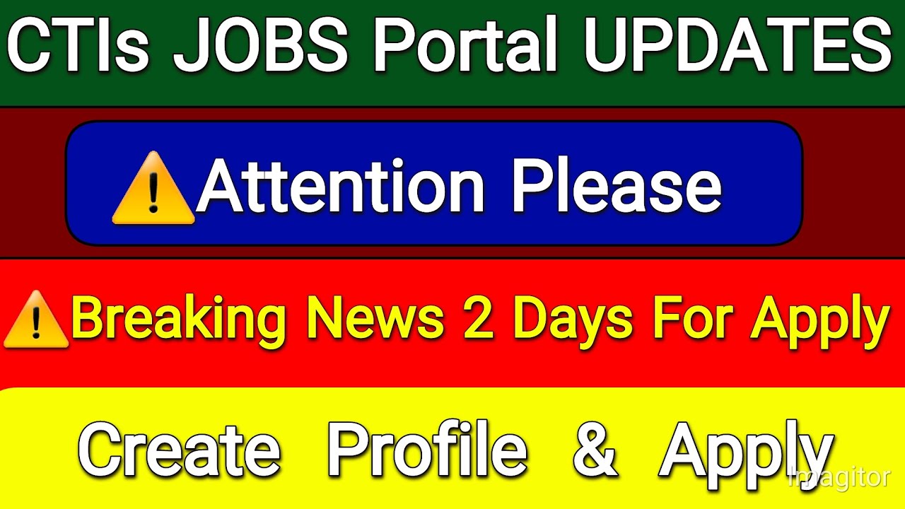 CTI Jobs Latest Update | Profile Creation You can't Apply without Profile | Apply Only 2 Days