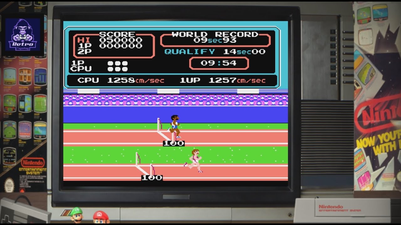 Олимпийские игры Track & Field 1983 Денди (NES) Прохождение игры.