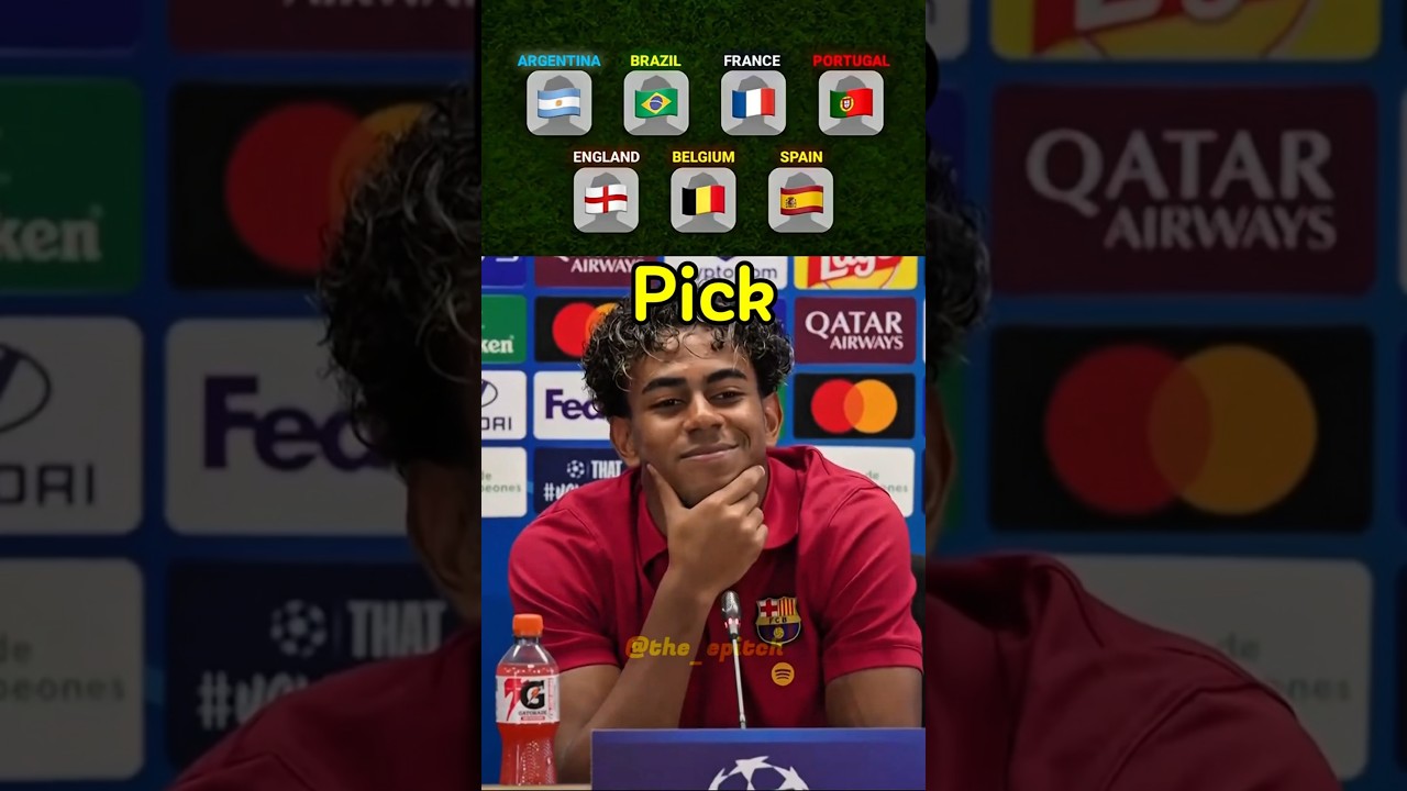 Lamine Yamal wybrał swoich ulubionych piłkarzy z reprezentacji narodowych 😱💀 #efootball2023 #efoo...