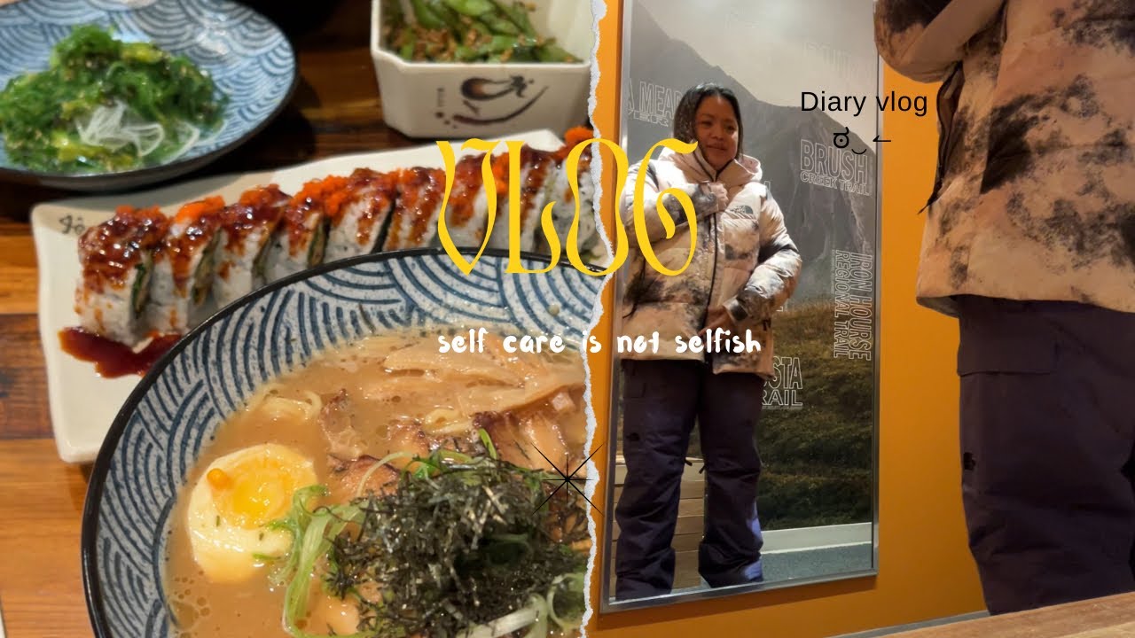 Reset with me | winter outfit shopping🛍️🍜 🎿+ rainy ☔️ day off | vlog diary 📔✍️