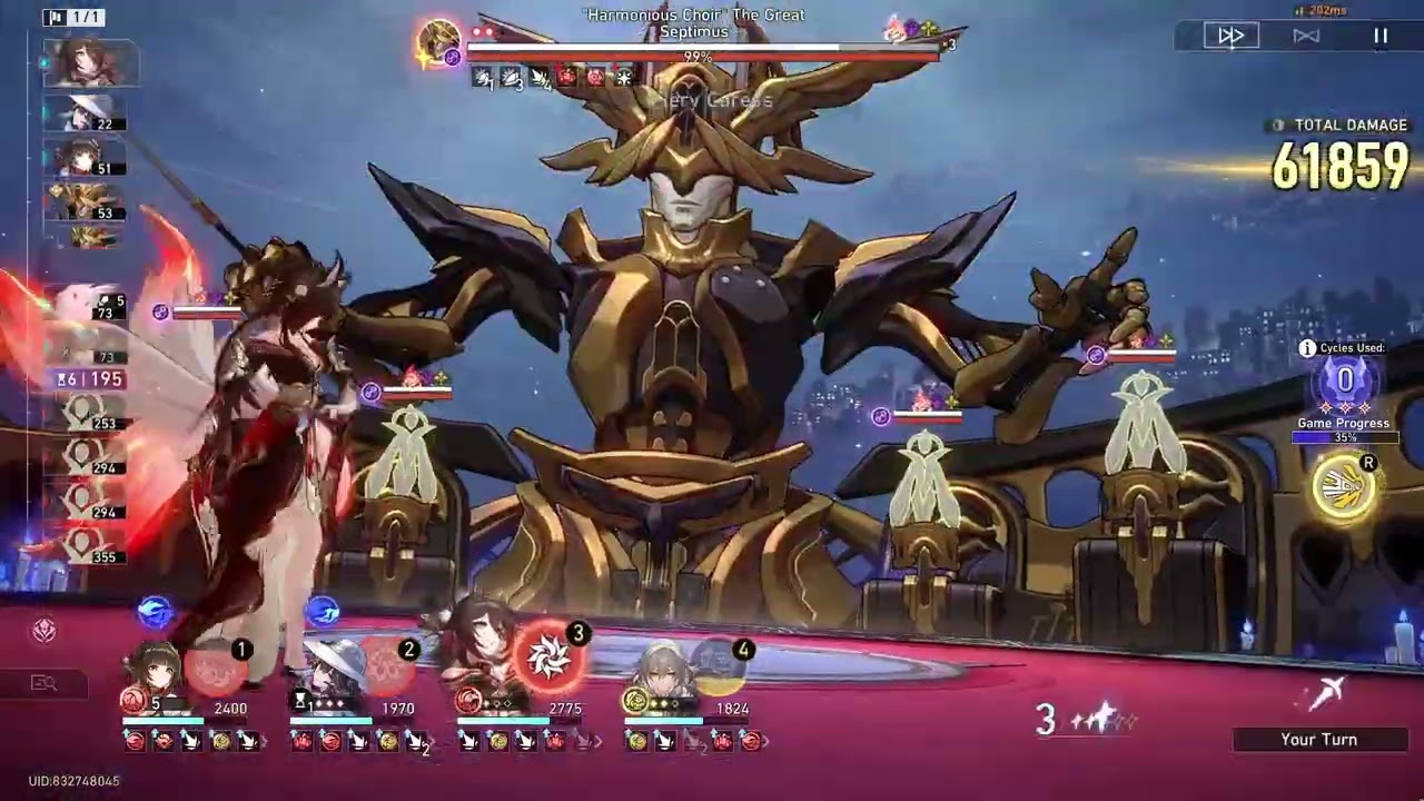 E0S0 Lingsha dps + E2S1 Dahlia 0-cycle AA sunday boss (9 cost) | HSR 3.8