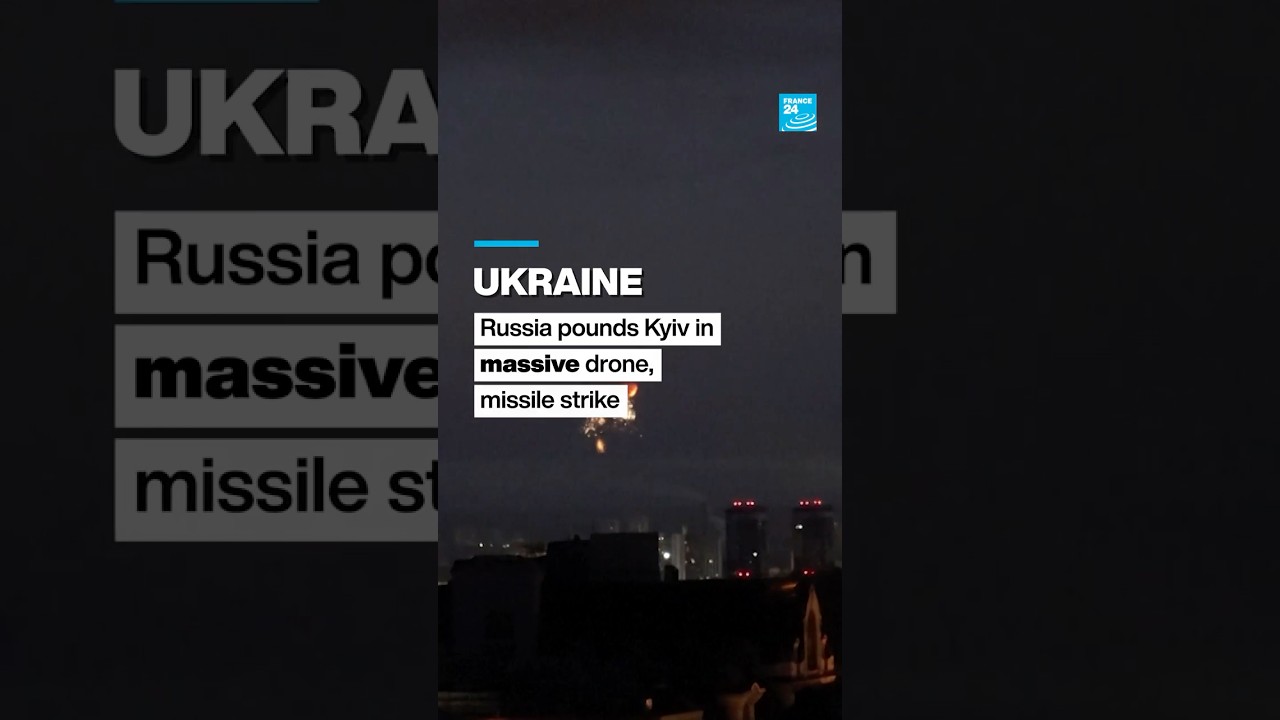 Ukraine: Russia pounds Kyiv in massive drone, missile strike &bull; FRANCE 24 English