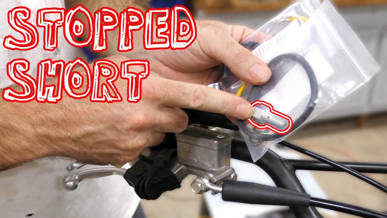 Street Legal KX100 Dirt Bike: Brake Light Switches, Blinkers & Broken Promises