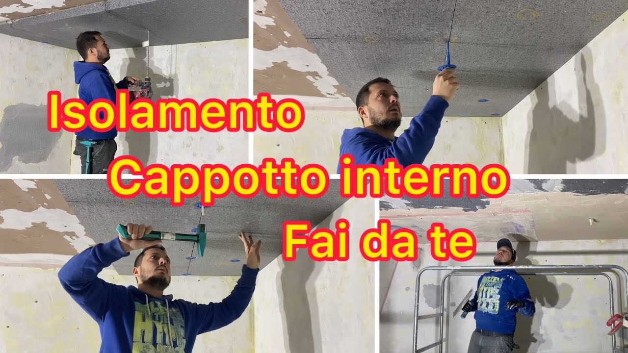 Tutorial Fai Da Te Isolamento cappotto soffitto taverna come coibentare soffitto