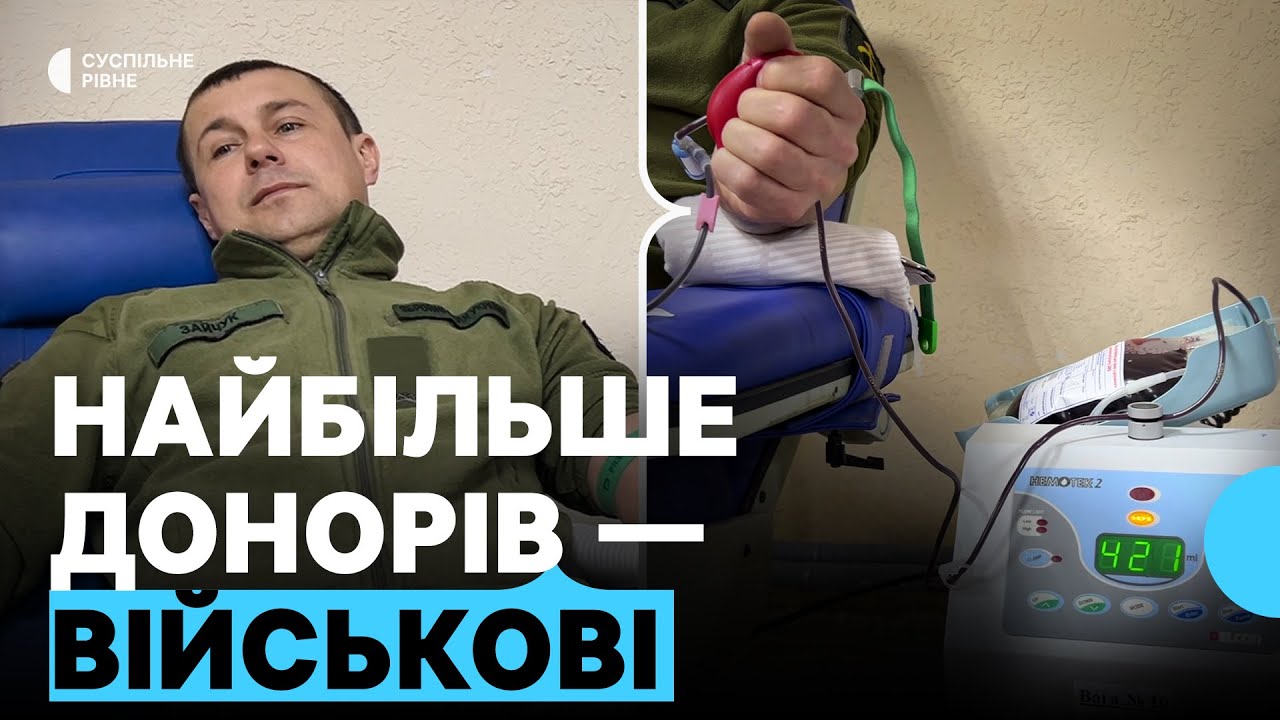 Поповнили банк крові: у місті на Рівненщині понад пів сотні людей стали донорами