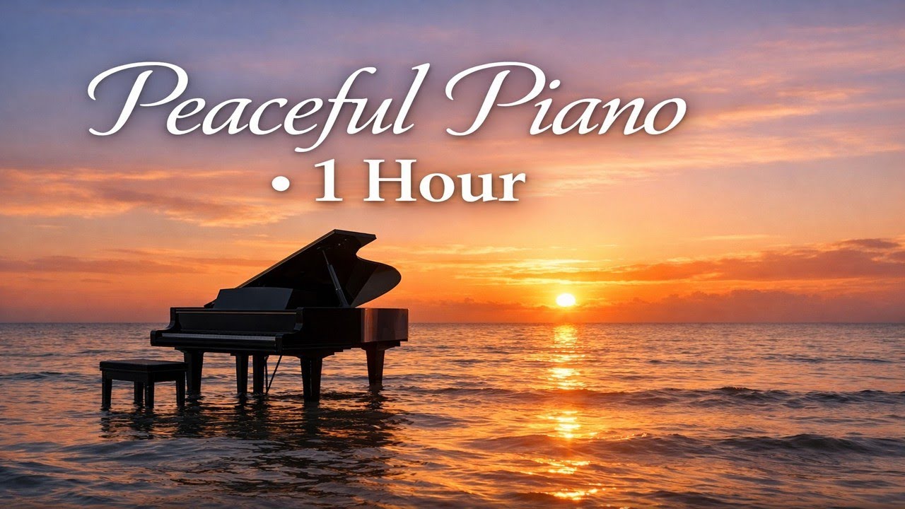 1 Hour Peaceful Piano | Ocean Sunrise Ambience for Deep Focus, Study & Relaxation
