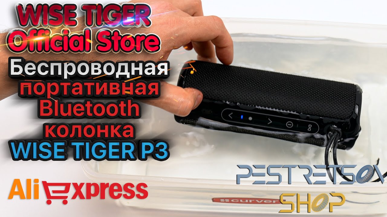 ► БЕСПРОВОДНАЯ ПОРТАТИВНАЯ BLUETOOTH КОЛОНКА WISE TIGER P3 🔴 РАСПАКОВКА 📦 И ОБЗОР ⬇️