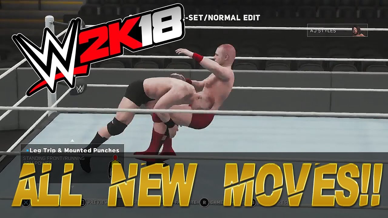 WWE2K18 - ALL NEW MOVES! [Normal Speed] (#WWE2K18)