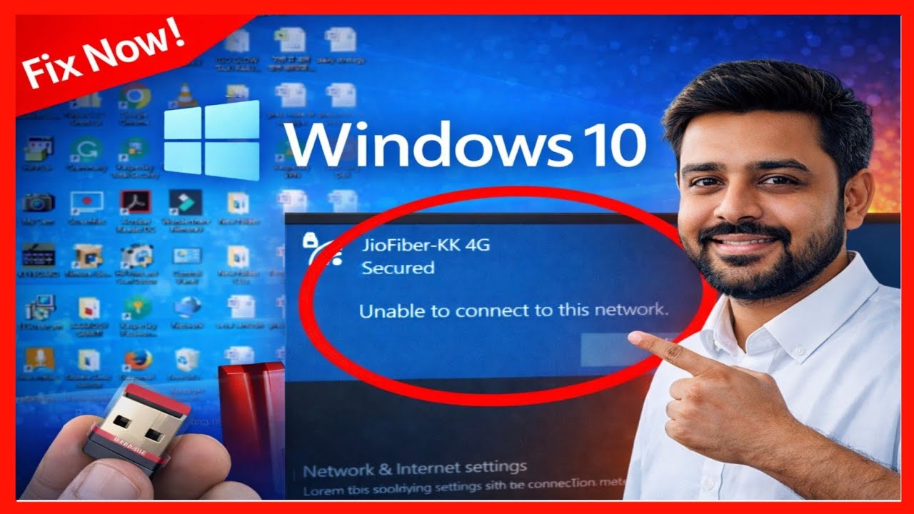 unable to connect to this network windows 10 jiofiber