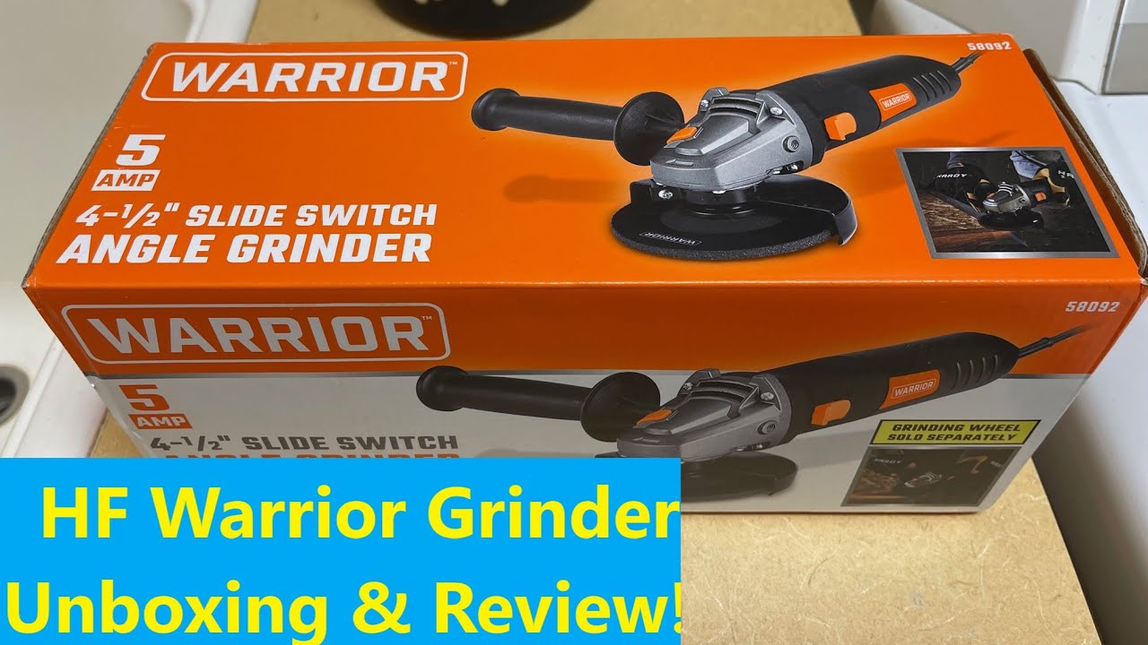 Распаковка и обзор гриндера Harbor Freight Warrior.
