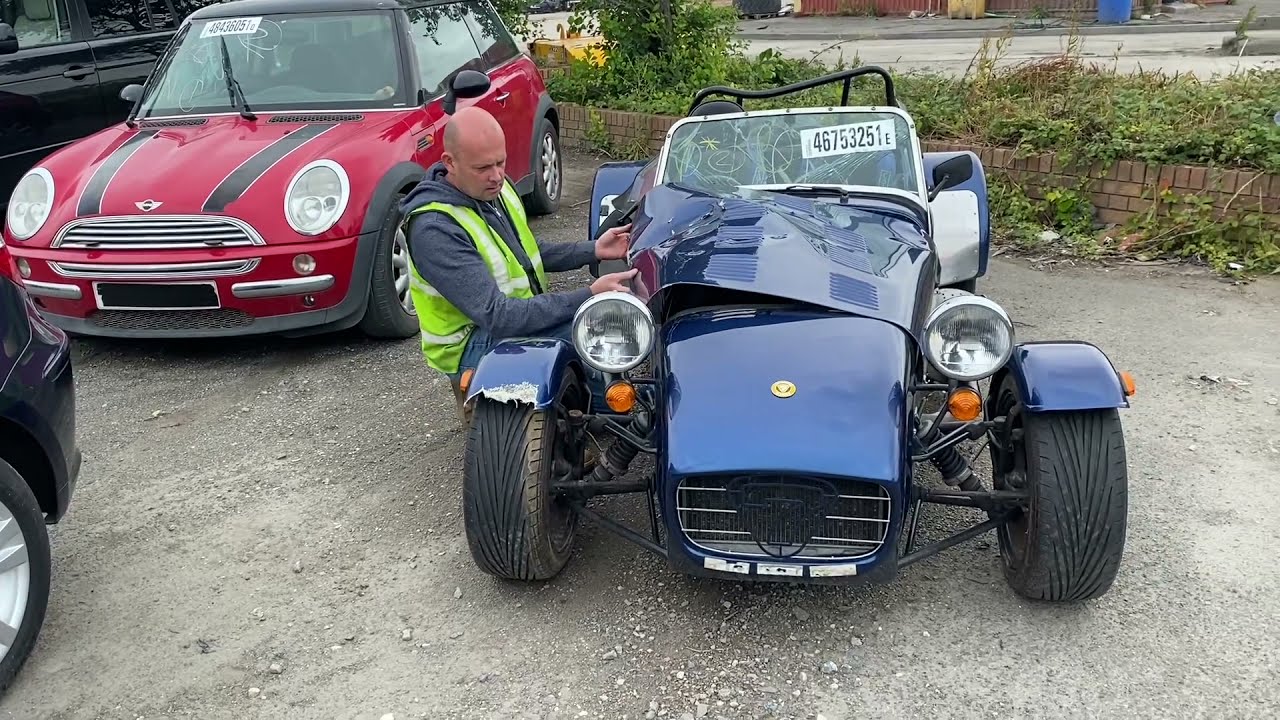 Copart Salvage Yard Walk Around Caterham 7 C63 AMG Hybrid Porsche Tesla EV