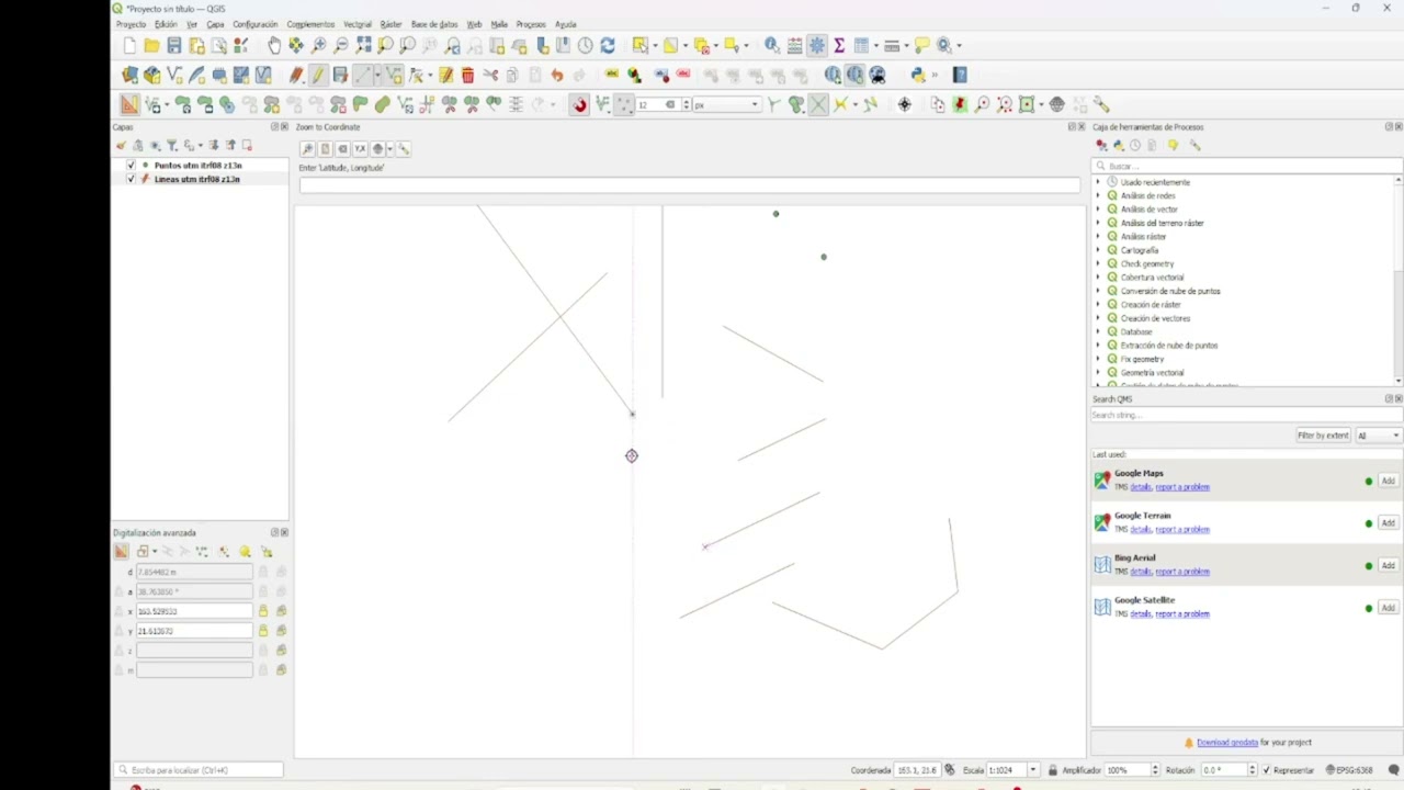 Qgis .- DIGITALIZACIÓN AVANZADA. PARALELAS, PERPENDICULARES, EXTENSIÓN DE LÍNEAS.