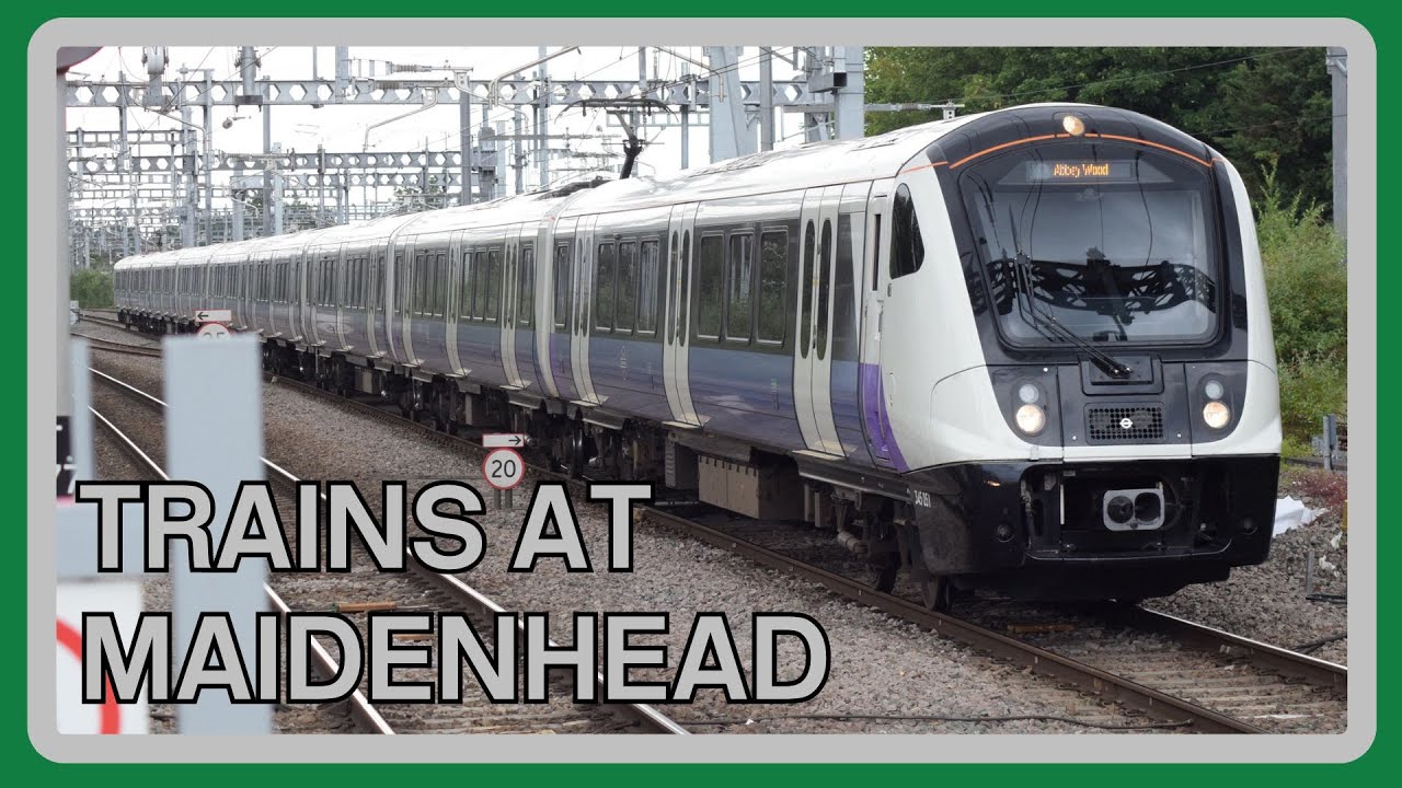 TRAINS at MAIDENHEAD (GWML/Elizabeth Line) - 12/06/2024