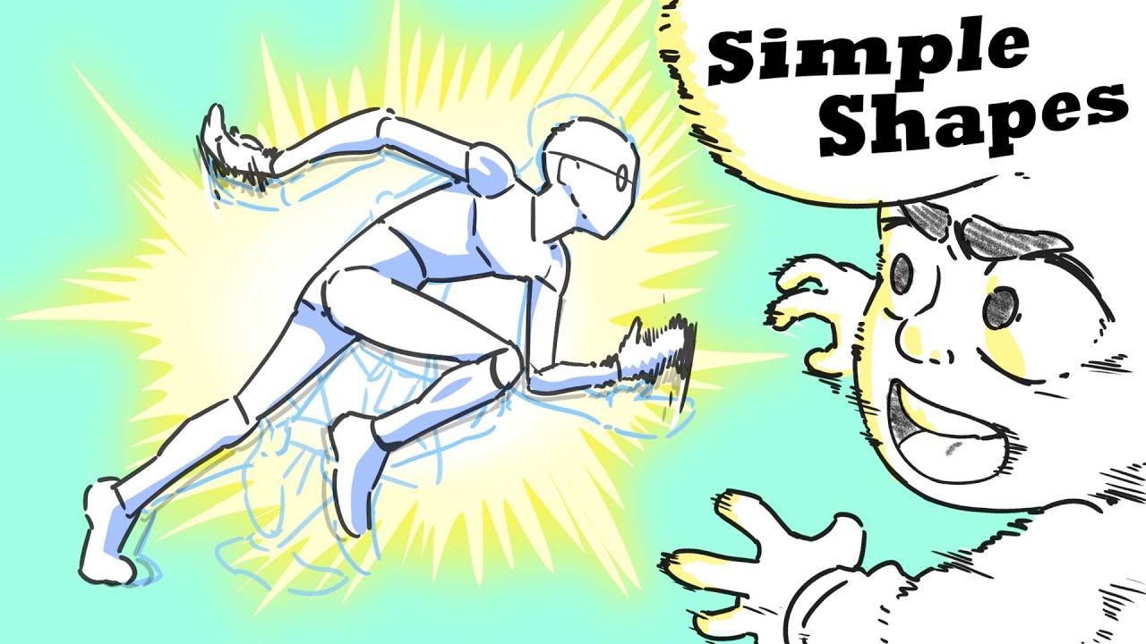 How I animate characters using simple shapes (sakuga workflow)