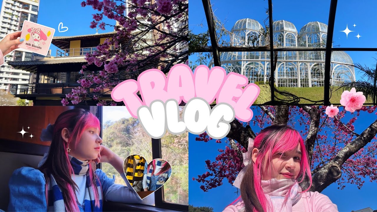 🌸 VLOG em CURITIBA | trem, jardim bot&acirc;nico, cerejeiras, museu!