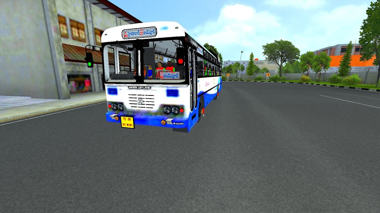 Express Bus Mod TSRTC| Bus simulator indonesia| Realistic Bus Mod| Telugu Games| Hyderabad To Raypur