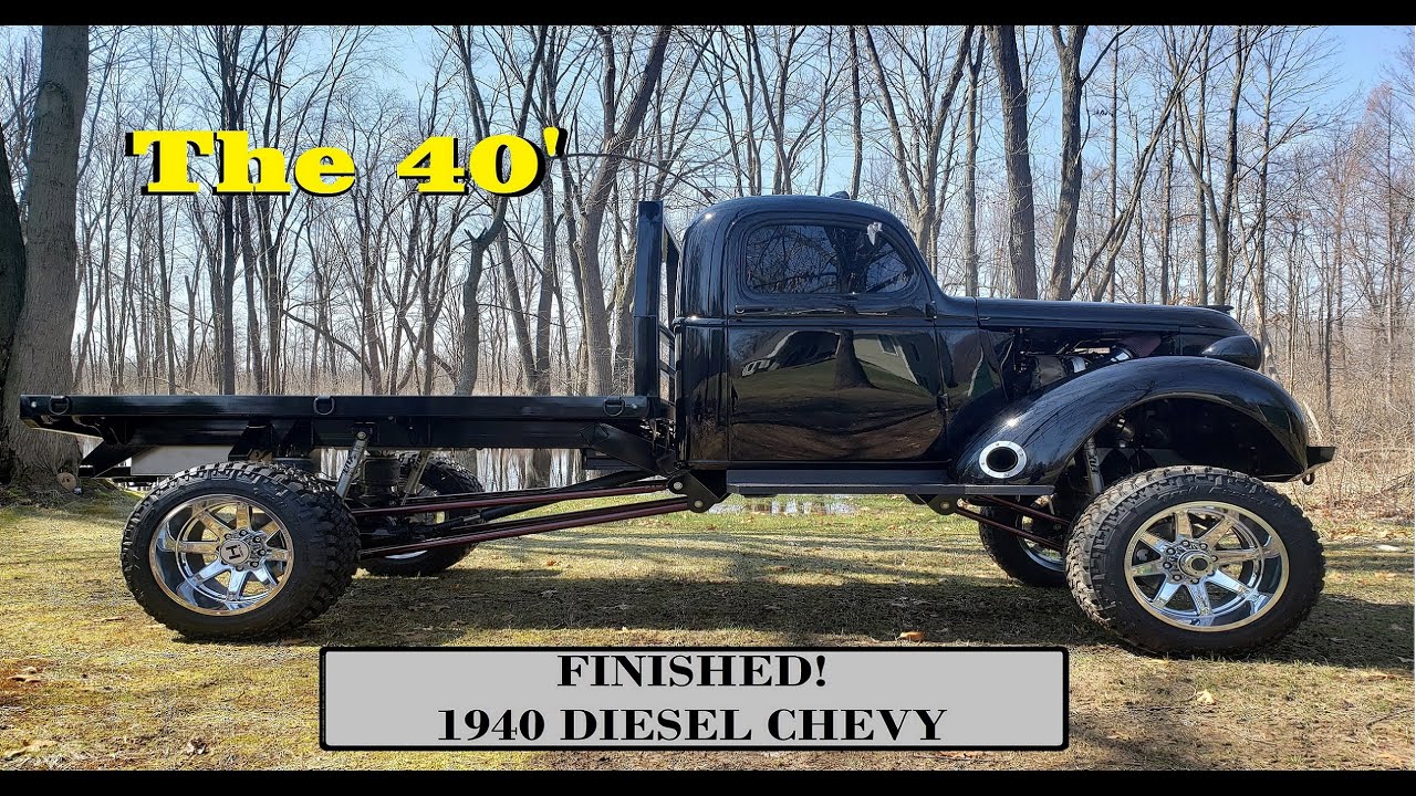 The 40' Finished! Driving my 1940 Cummins Powered Chevy for the First time!