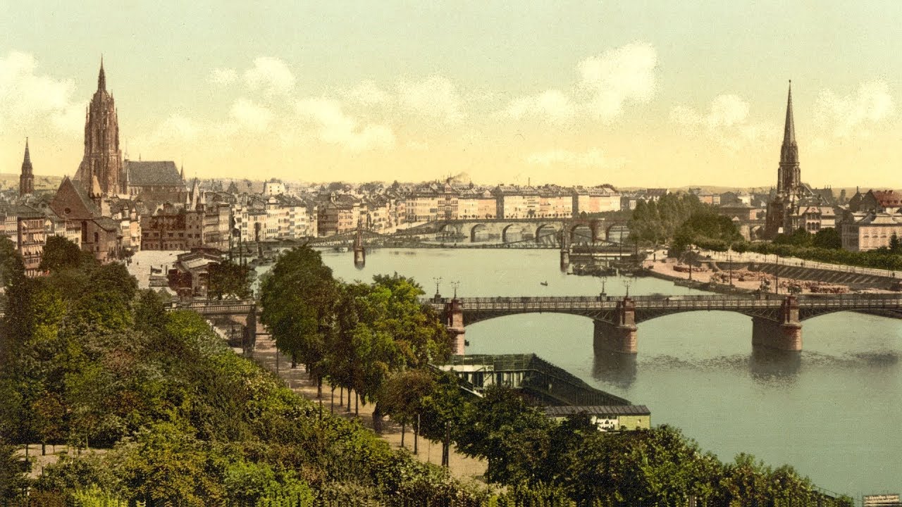Frankfurt am Main in around 1900 (Color, HD)