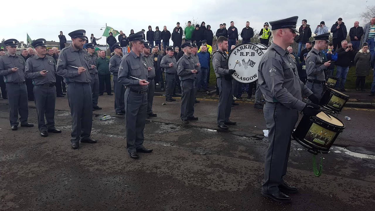 100th Anniversary 1916 Easter Rising Parkhead RFB Amhrán na bhFiann Glasgow