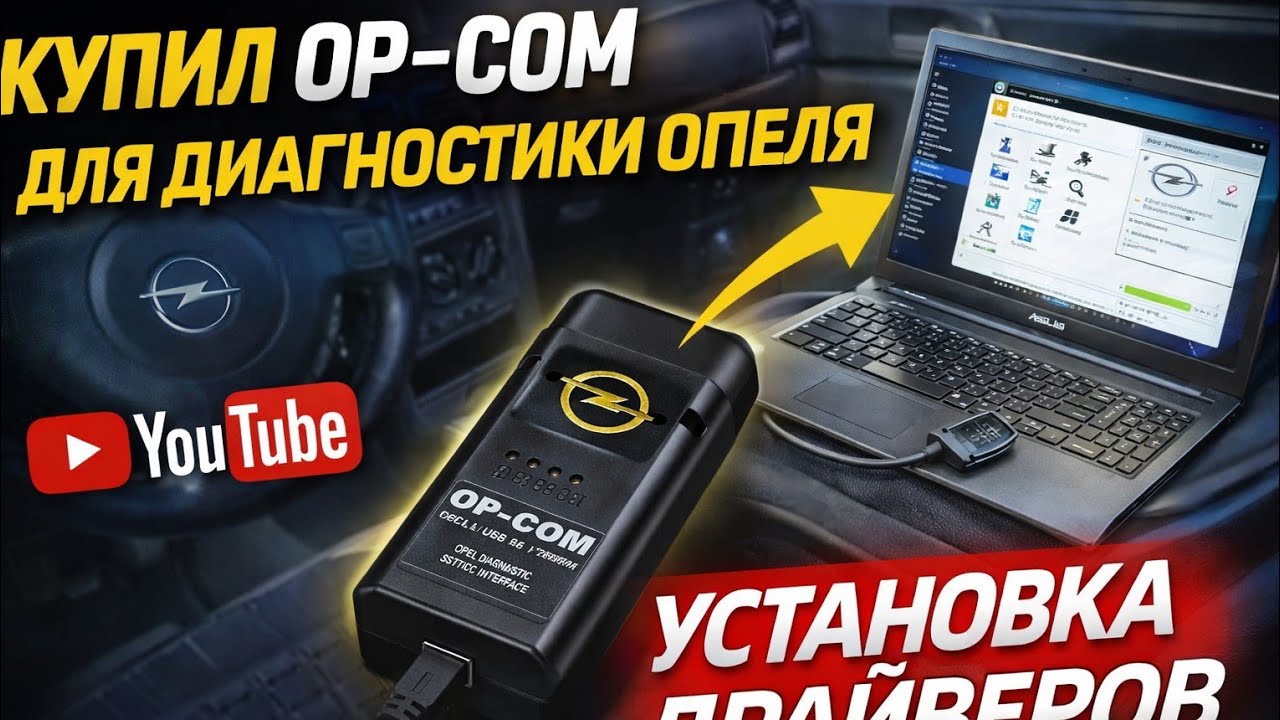 №335. Купил Диагностический Адаптер OP-COM для автомобилей Опель.Устанавливаем драйвера