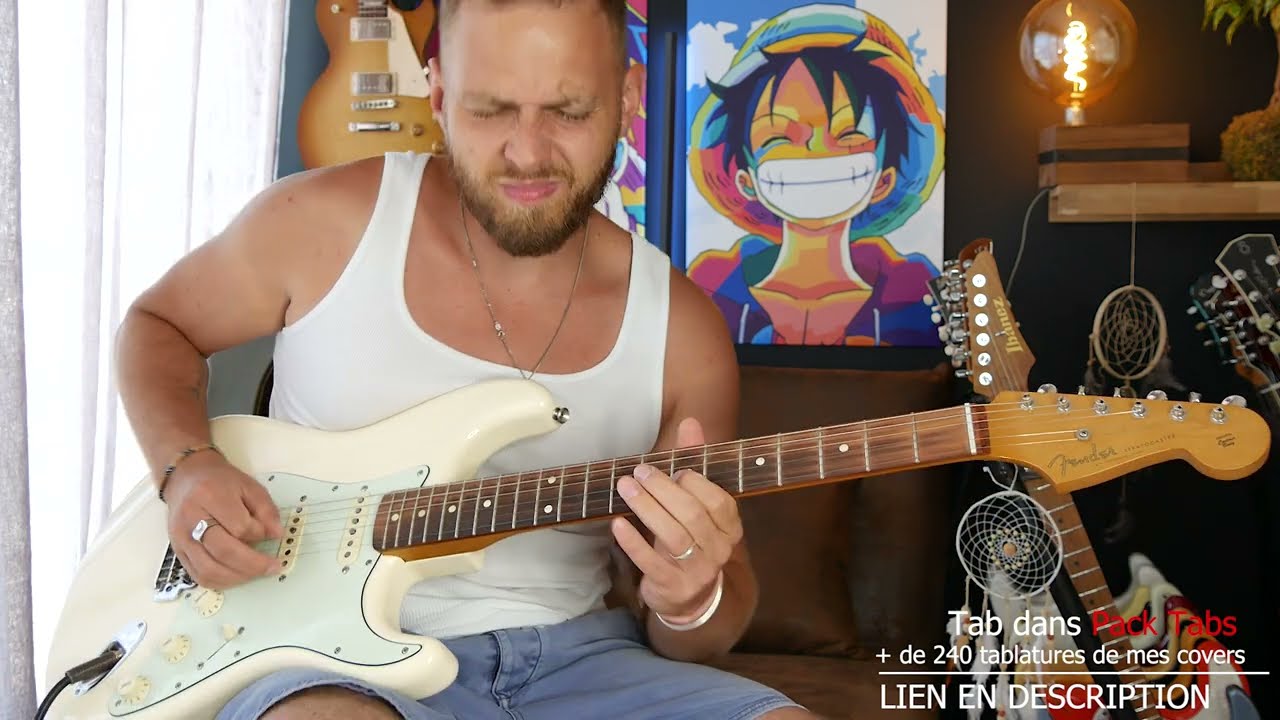 Goldman - Là-bas - Electric guitar cover