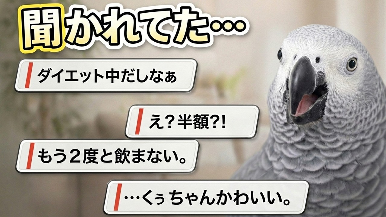 【黒歴史】ちょっと恥ずかしい独り言をマネするヨウム