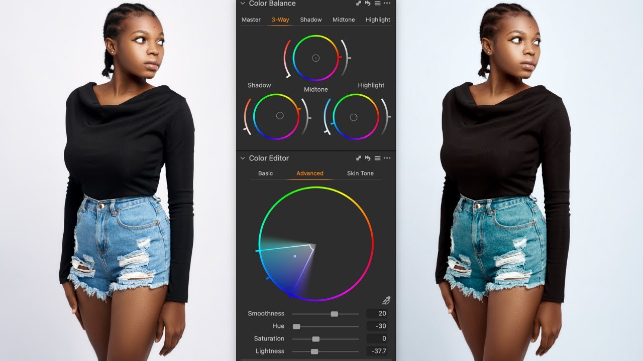 Как выполнить цветокоррекцию в Capture One | Основы цветокоррекции в Capture One [Советы и рекоме...