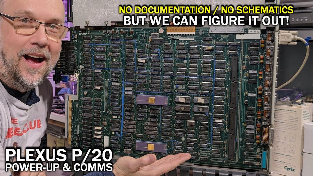 First power up of the Plexus P/20 dual processor UNIX system