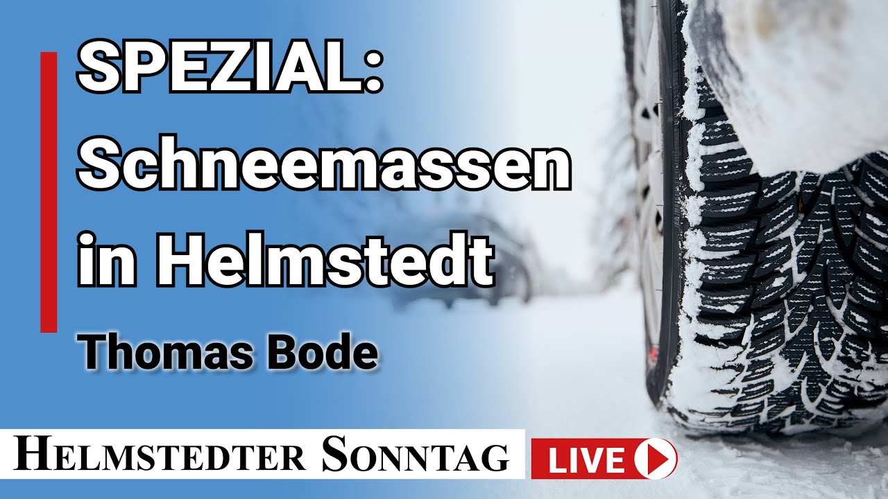 Schneemassen in Helmstedt - Thomas Bode von der Stadt Helmstedt gibt Infos I 10.02.21