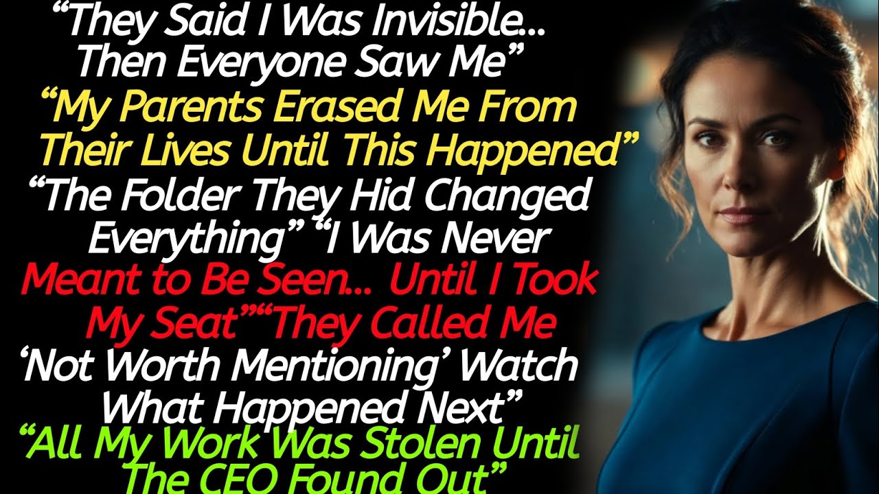 They Tried to Erase Me… Until This Folder Changed Everything | My Parents Called Me ‘Not Worth....