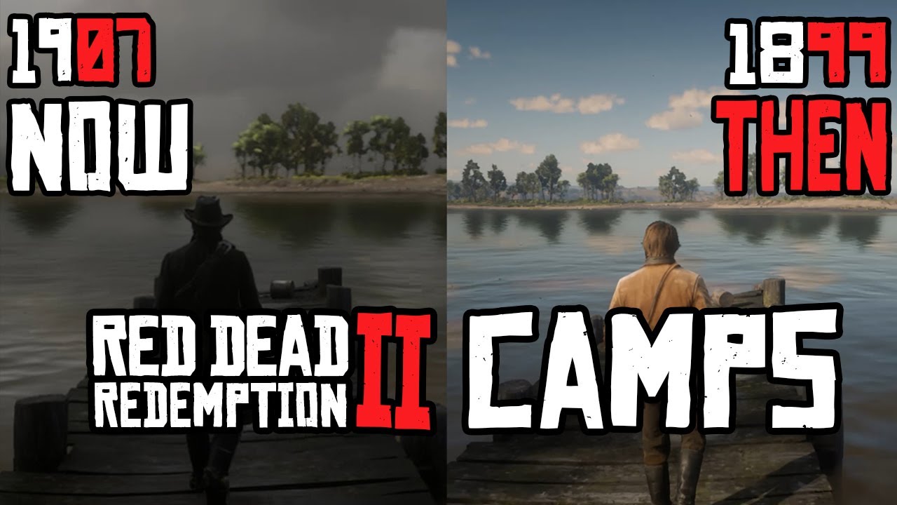 RDR 2 ALL GANG CAMPS THEN AND NOW/GHOSTLY VOICES WITH ENG AND RUS SUBTITLES