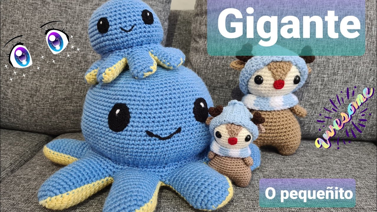 Como hacer amigurumis m&aacute;s grandes o peque&ntilde;os