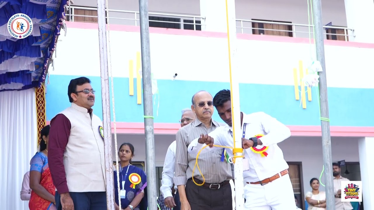 Flag Hoisting | KG Sports Day – Tiny Titans 🇮🇳🎉 | Agasthiya Vidyalaya CBSE