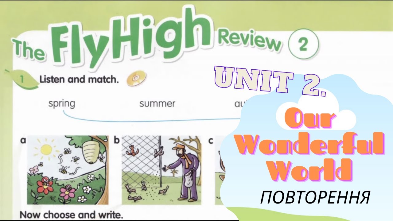 Fly High 3 The Fly High Review 2 Сторінки 28-29 My Picture Dictionary+ Activity Book & Fun Grammar