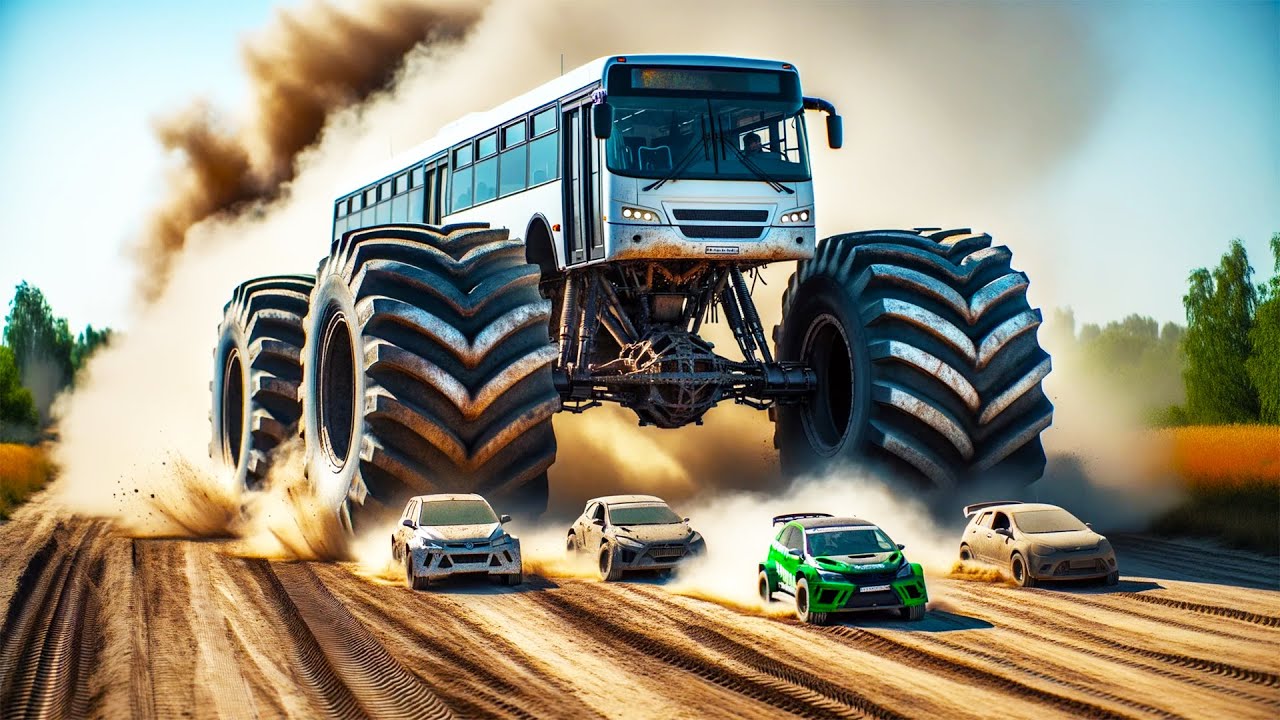 BeamNG INFECTION But We Are Being Chased By MONSTER TRUCK BUSES
