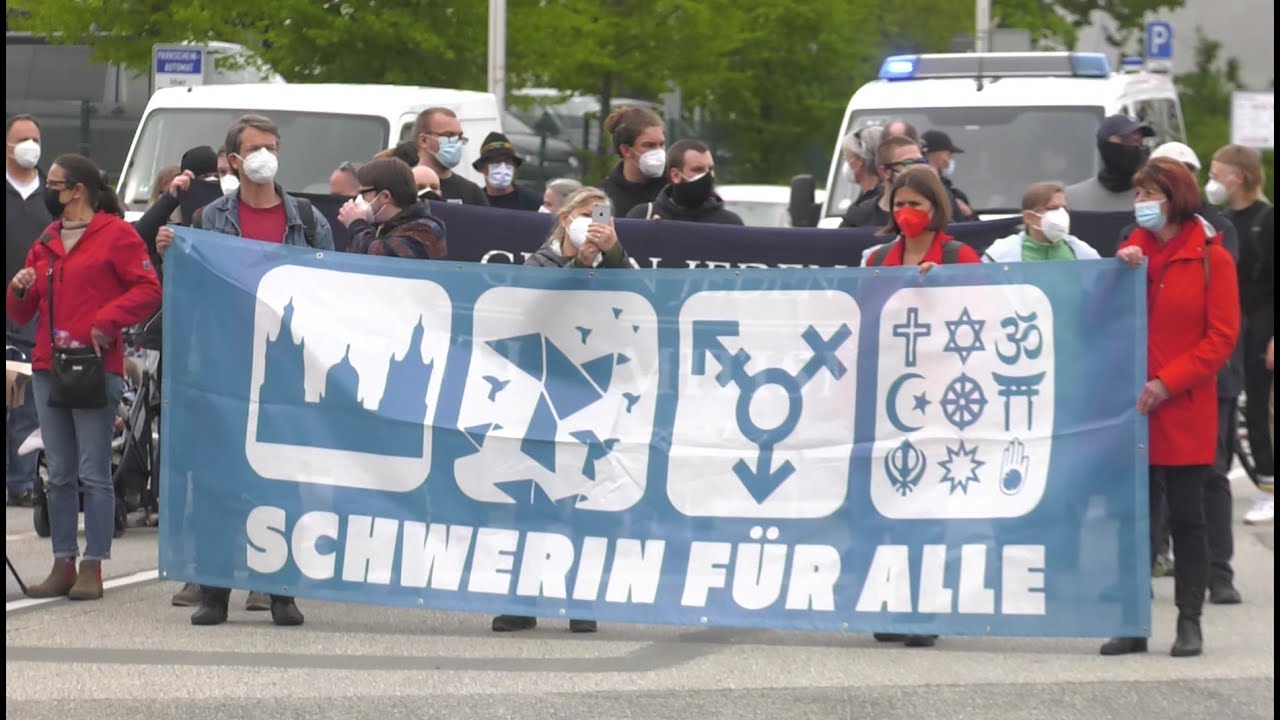 Corona-Proteste in Schwerin
